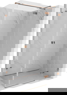 Mexen Lunar T kabina prysznicowa uchylna prawa 120 x 100 cm, transparent, różowe złoto - 834T-120-100-60-00-P