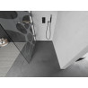 Mexen Kioto ścianka prysznicowa Walk-in 80 x 200 cm, biała fala 8 mm, czarna - 800-080-101-70-97
