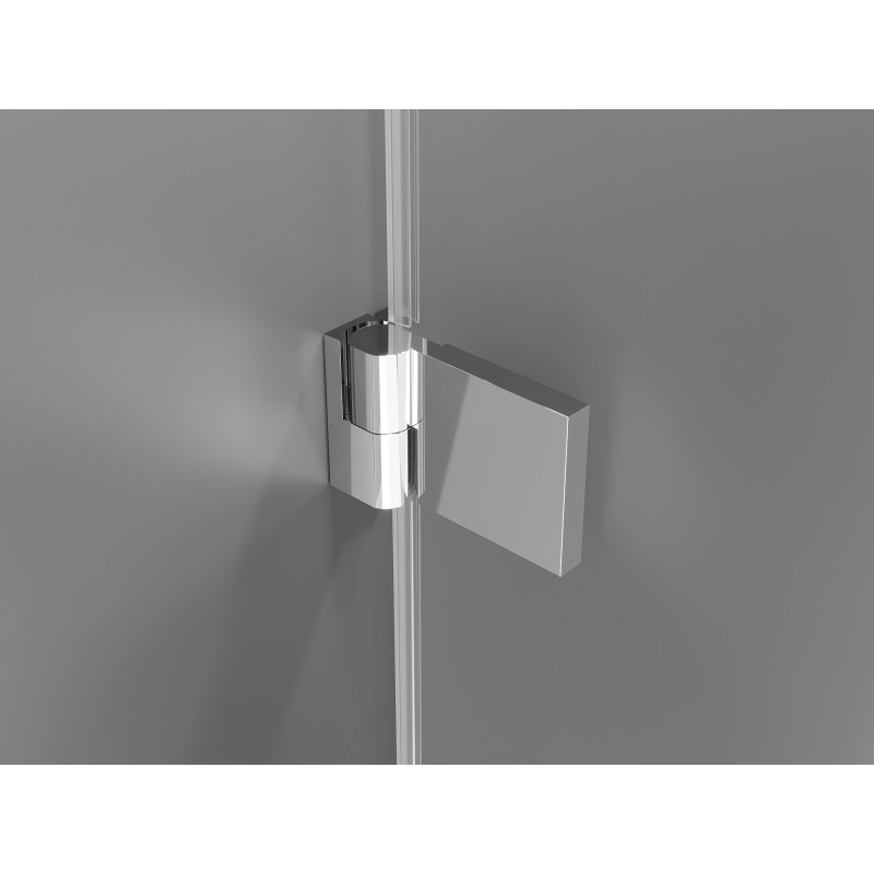 Mexen Lunar-B Duo kabina prysznicowa uchylna 100 x 80 cm, transparent, chrom - 832-100L-080P-01-00