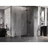 Mexen Lunar T kabina prysznicowa uchylna prawa 125 x 80 cm, transparent, gun gray szczotkowany - 834T-125-080-66-00-P