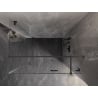 Mexen Lunar T kabina prysznicowa uchylna prawa 110 x 100 cm, transparent, gun gray szczotkowany - 834T-110-100-66-00-P