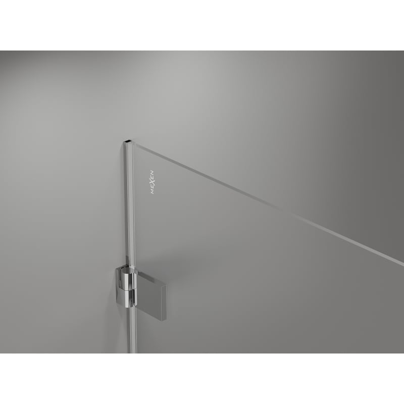 Mexen Lunar-B Duo kabina prysznicowa uchylna 100 x 100 cm, transparent, chrom - 832-100L-100P-01-00