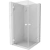 Mexen Lunar-B Duo kabina prysznicowa uchylna 70 x 70 cm, transparent, biała - 832-070L-070P-20-00