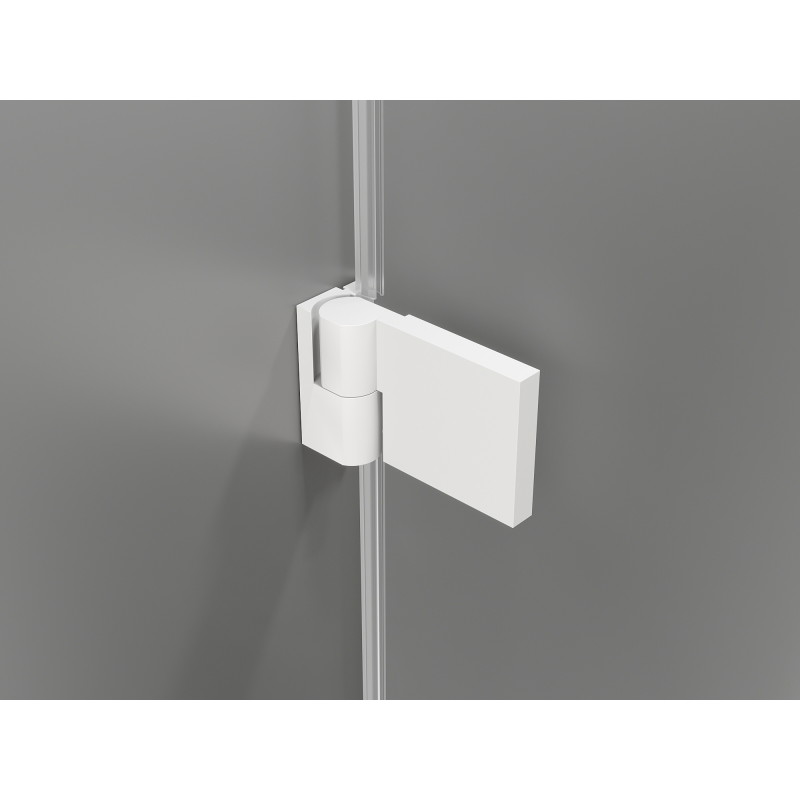 Mexen Lunar-B Duo kabina prysznicowa uchylna 75 x 75 cm, transparent, biała - 832-075L-075P-20-00