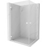 Mexen Lunar-B Duo kabina prysznicowa uchylna 80 x 75 cm, transparent, biała - 832-080L-075P-20-00