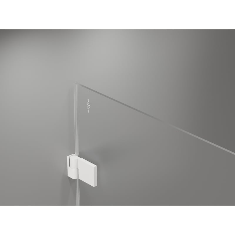 Mexen Lunar-B Duo kabina prysznicowa uchylna 100 x 75 cm, transparent, biała - 832-100L-075P-20-00
