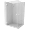 Mexen Lunar-B Duo kabina prysznicowa uchylna 100 x 85 cm, transparent, biała - 832-100L-085P-20-00