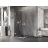 Mexen Lunar-B Duo kabina prysznicowa uchylna 95 x 95 cm, transparent, biała - 832-095L-095P-20-00