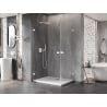 Mexen Lunar-B Duo kabina prysznicowa uchylna 100 x 95 cm, transparent, biała - 832-100L-095P-20-00