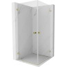 Mexen Lunar-B Duo kabina prysznicowa uchylna 70 x 70 cm, transparent, złota - 832-070L-070P-50-00