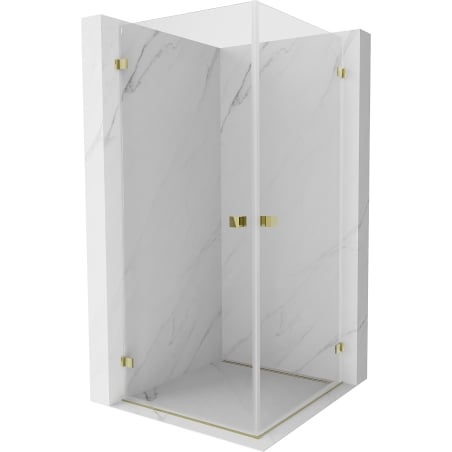 Mexen Lunar-B Duo kabina prysznicowa uchylna 95 x 95 cm, transparent, złota - 832-095L-095P-50-00