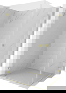 Mexen Lunar-B Duo kabina prysznicowa uchylna 95 x 85 cm, transparent, złota szczotkowana - 832-095L-085P-55-00