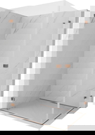 Mexen Lunar-B Duo kabina prysznicowa uchylna 100 x 85 cm, transparent, różowe złoto - 832-100L-085P-60-00