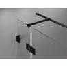 Mexen Lunar T kabina prysznicowa uchylna prawa 120 x 80 cm, transparent, czarna - 834T-120-080-70-00-P