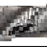 Mexen Lunar T kabina prysznicowa uchylna prawa 135 x 100 cm, transparent, czarna - 834T-135-100-70-00-P