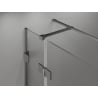 Mexen Lunar T kabina prysznicowa uchylna prawa 135 x 70 cm, transparent, gun metal - 834T-135-070-95-00-P