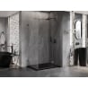Mexen Lunar T kabina prysznicowa uchylna prawa 140 x 70 cm, transparent, gun metal - 834T-140-070-95-00-P