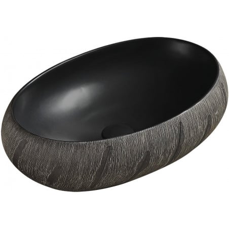 Mexen Abril umywalka nablatowa 58 x 39 cm, czarna - 22015866