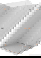 Mexen Lunar-B Duo kabina prysznicowa uchylna 95 x 90 cm, transparent, miedź szczotkowana - 832-095L-090P-65-00