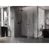 Mexen Lunar-B Duo kabina prysznicowa uchylna 90 x 75 cm, transparent, gun gray szczotkowany - 832-090L-075P-66-00