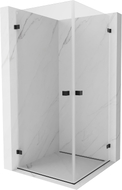 Mexen Lunar-B Duo kabina prysznicowa uchylna 75 x 75 cm, transparent, czarna - 832-075L-075P-70-00