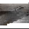 Mexen Lunar-B Duo kabina prysznicowa uchylna 100 x 85 cm, transparent, czarna - 832-100L-085P-70-00