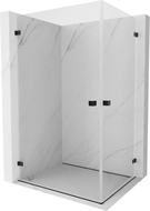 Mexen Lunar-B Duo kabina prysznicowa uchylna 100 x 90 cm, transparent, czarna - 832-100L-090P-70-00