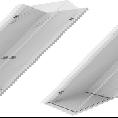 Mexen Lunar-B Duo kabina prysznicowa uchylna 70 x 70 cm, transparent, gun metal - 832-070L-070P-95-00