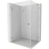 Mexen Lunar-B L kabina prysznicowa uchylna lewa 100 x 90 cm, transparent, złota - 832L-100-090-50-00-L