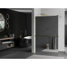 Mexen Kioto+ ścianka prysznicowa z półką Walk-in 80 x 200 cm, lustro, złota - 800-080-121-50-50