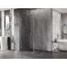 Mexen Lunar-B Duo kabina prysznicowa uchylna 95 x 95 cm, transparent, nikiel szczotkowany - 832-095L-095P-97-00