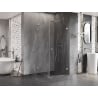 Mexen Lunar-B L kabina prysznicowa uchylna prawa 90 x 90 cm, transparent, chrom - 832L-090-090-01-00-P