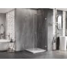 Mexen Lunar-B L kabina prysznicowa uchylna prawa 100 x 100 cm, transparent, chrom - 832L-100-100-01-00-P
