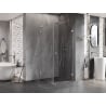 Mexen Lunar-B L kabina prysznicowa uchylna prawa 100 x 100 cm, transparent, chrom - 832L-100-100-01-00-P