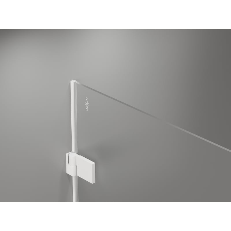 Mexen Lunar-B L kabina prysznicowa uchylna prawa 95 x 90 cm, transparent, biała - 832L-095-090-20-00-P