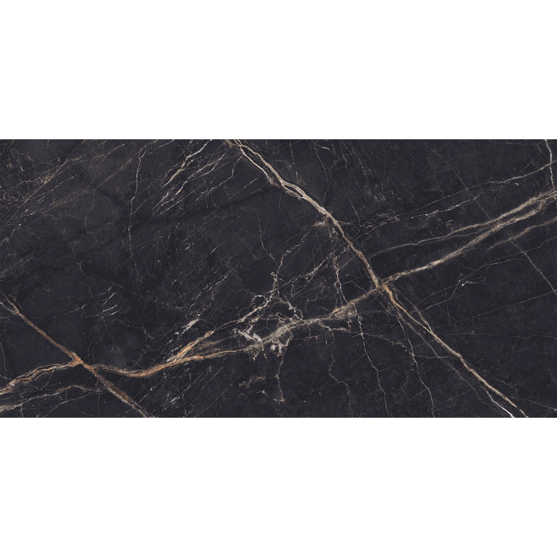 Mexen Eminet Black gres szkliwiony rekt. G1, płytka podłogowo-ścienna 120 x 60 cm, wysoki połysk - TL201-120-060-00