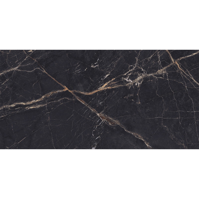 Mexen Eminet Black gres szkliwiony rekt. G1, płytka podłogowo-ścienna 120 x 60 cm, wysoki połysk - TL201-120-060-00