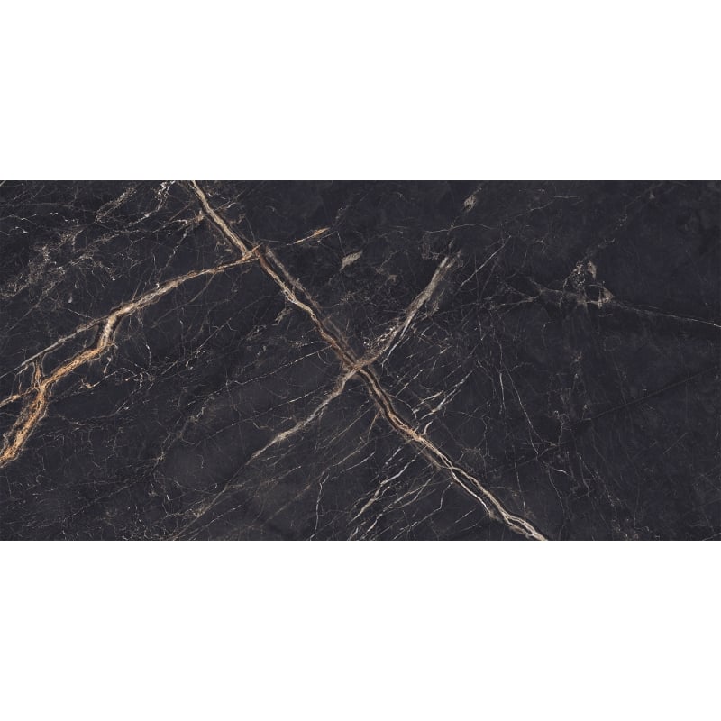 Mexen Eminet Black gres szkliwiony rekt. G1, płytka podłogowo-ścienna 120 x 60 cm, wysoki połysk - TL201-120-060-00