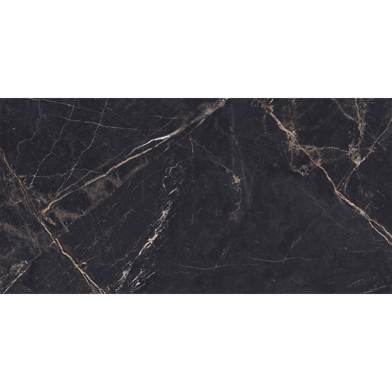 Mexen Eminet Black gres szkliwiony rekt. G1, płytka podłogowo-ścienna 120 x 60 cm, wysoki połysk - TL201-120-060-00