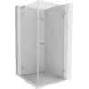 Mexen Lunar-B L kabina prysznicowa uchylna prawa 80 x 80 cm, transparent, złota - 832L-080-080-50-00-P