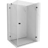 Mexen Lunar-B kabina prysznicowa uchylna prawa 100 x 90 cm, transparent, czarna - 832-100-090-70-00-P