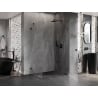 Mexen Lunar-B kabina prysznicowa uchylna prawa 100 x 90 cm, transparent, czarna - 832-100-090-70-00-P