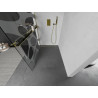 Mexen Kioto+ ścianka prysznicowa z półką Walk-in 80 x 200 cm, biała fala, złota - 800-080-121-50-97