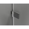 Mexen Lunar-B L kabina prysznicowa uchylna lewa 90 x 80 cm, transparent, gun gray szczotkowany - 832L-090-080-66-00-L