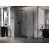 Mexen Lunar-B L kabina prysznicowa uchylna lewa 100 x 80 cm, transparent, gun gray szczotkowany - 832L-100-080-66-00-L