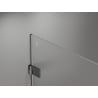 Mexen Lunar-B L kabina prysznicowa uchylna lewa 100 x 90 cm, transparent, gun gray szczotkowany - 832L-100-090-66-00-L