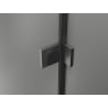 Mexen Lunar-B L kabina prysznicowa uchylna lewa 100 x 90 cm, transparent, gun gray szczotkowany - 832L-100-090-66-00-L
