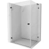 Mexen Lunar-B L kabina prysznicowa uchylna lewa 100 x 70 cm, transparent, czarna - 832L-100-070-70-00-L