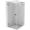 Mexen Lunar-B L kabina prysznicowa uchylna lewa 80 x 80 cm, transparent, czarna - 832L-080-080-70-00-L