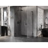 Mexen Lunar-B L kabina prysznicowa uchylna lewa 85 x 80 cm, transparent, czarna - 832L-085-080-70-00-L